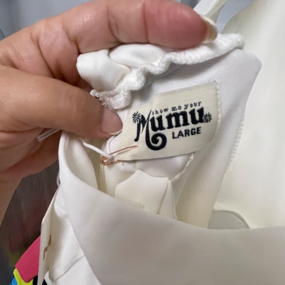 NWT Show me your Mumu Jenn Maxi Dress in Ivory Size L - Picture 6 of 10